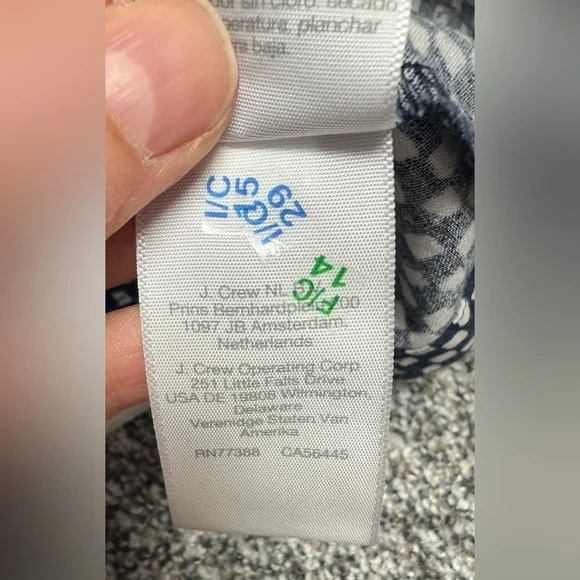 Madewell Navy and White boho cotton Midi Sundress 14 - Picture 9 of 14